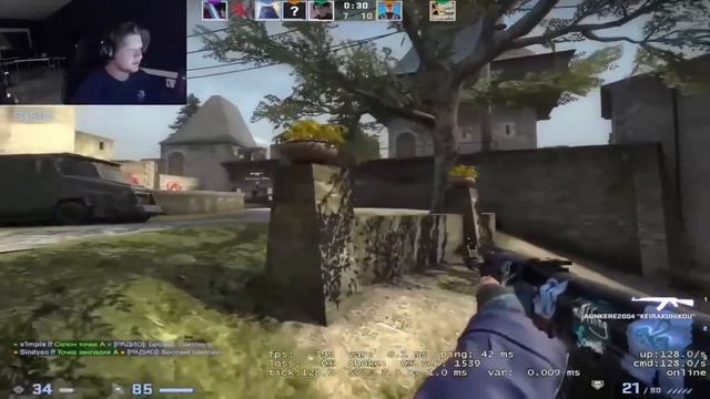 SIMPLE УЧИТ ИГРАТЬ SKYWALKER! СИМПЛ ПОКАЗЫВАЕТ МАКСИМАЛЬНЫЙ УРОВЕНЬ ИГРЫ! 🔥⚡️10 LVL FACEIT🔥⚡️