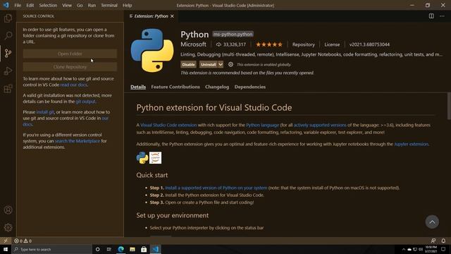 Getting Started with Python on Windows | Installing Git & VS Code смотреть онлайн