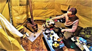 “ТАЙГА” НАСТУПАЮТ МОРОЗЫ! -28 ЖИВУ В ПАЛАТКЕ! СТРОЮ ИЗБУ, ГОТОВЛЮ ЩУКУ И ЛОВУШКИ НА ВОЛКА.