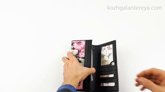 ⭐ Большой женский кожаный кошелек ⭐ Sergio Valentini СВ 8008-002 смотреть онлайн