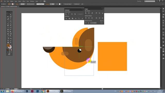 Создаем собаку в AdobeIllustrator с помощью простых форм смотреть онлайн