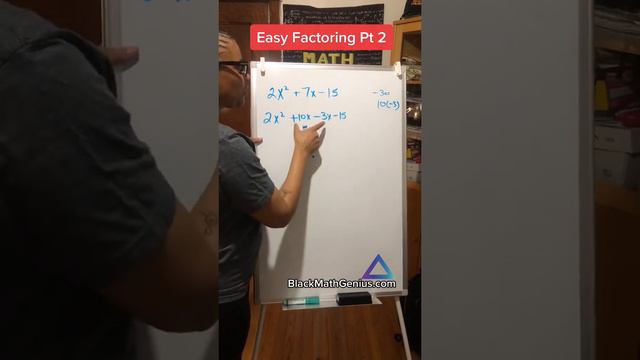 Do you know how to factor if there’s a coefficient? #BlackMathGenius #math #MathFun #learnmath смотреть онлайн