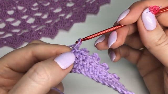 Столбик Пико из 3 воздушных петель крючком | Вяжем крючком | Как научиться вязать смотреть онлайн