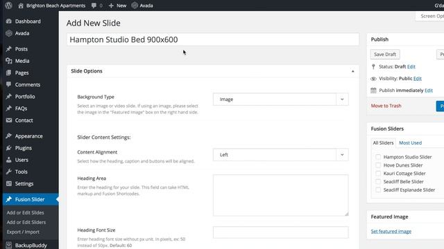 WordPress - Avada Theme - Edit Slider Images смотреть онлайн