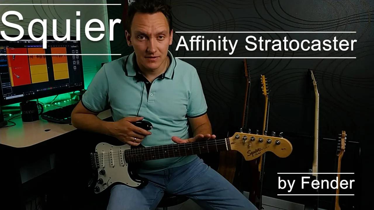Знакомство с Squier Affinity stratocaster by Fender смотреть онлайн