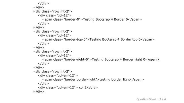 HTML : Bootstrap 4 border class not working for top, right смотреть онлайн