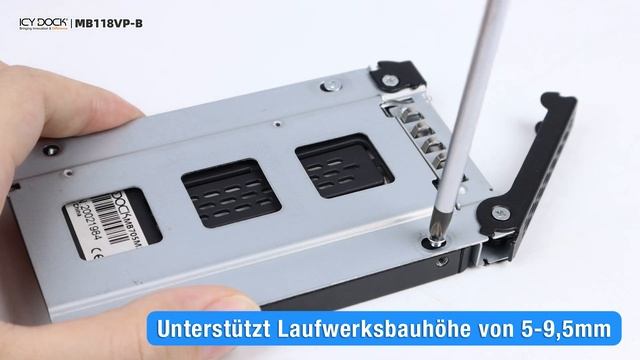 ICY DOCK 6-Bay 2,5" U.2/U.3 NVMe SSD PCIe 4.0 Wechselrahmen-Gehäuse | ToughArmor MB118VP-B смотреть онлайн