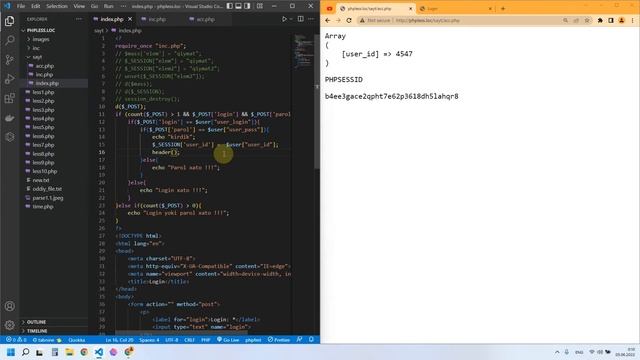 ⭕️Full tutorial of PHP 8+, Cookies va Sessiyalar, foydalanuvchilarni login qilish, sayt yaratish. смотреть онлайн