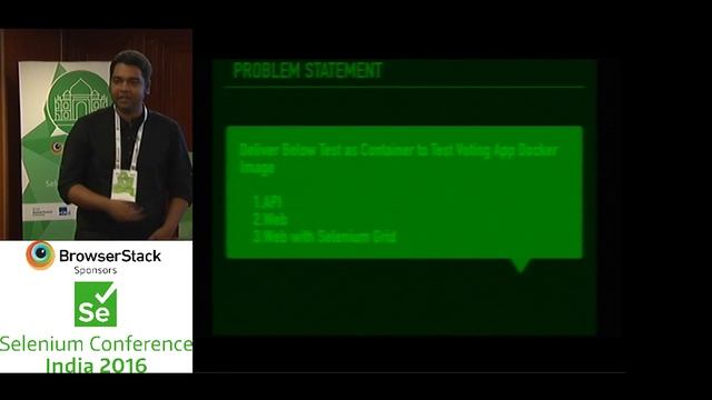 Testing as a Container Using Docker with selenium and friends by Irfan at SeConf India 16 смотреть онлайн