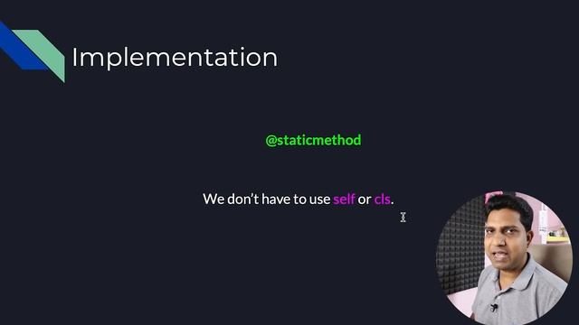 Lecture 2.8 - How to implement static method in Python? | OOP using Python| Free Python Bootcamp смотреть онлайн