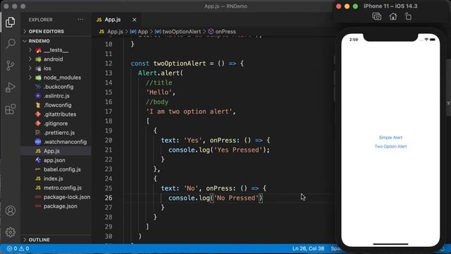 React Native #7: Alert 1 Option và Nhiều Option смотреть онлайн