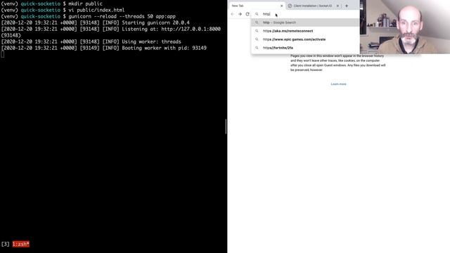 Quick Socket.IO Tutorial, Part 2: A JavaScript Client смотреть онлайн