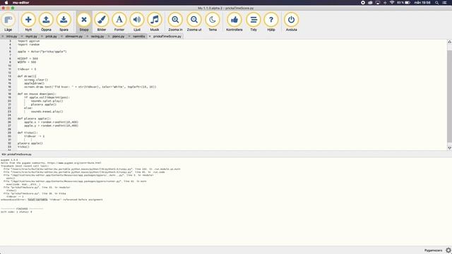 Hur man skapar en timer i PyGame Zero смотреть онлайн
