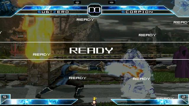 Mortal Kombat Mugen - Sub-Zero vs. Scorpion - KOF Style смотреть онлайн