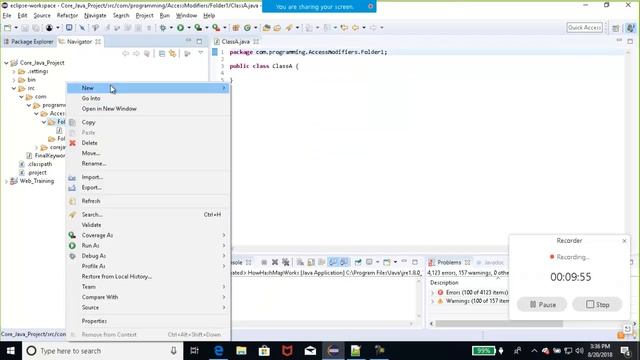 Java Tutorial # 5 | Access Modifiers in Java -Public, protected, private and default смотреть онлайн