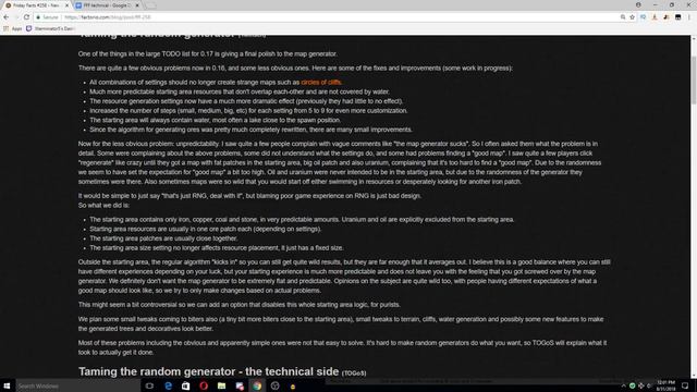 FFF #258 (Map Generation Changes & Improvements) - Factorio Friday Facts Discussion смотреть онлайн