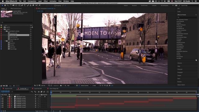 Adjustment Layers in After Effects Ep22/48 [Adobe After Effects for Beginners] смотреть онлайн