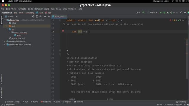 Leetcode 371 || Add two numbers || смотреть онлайн