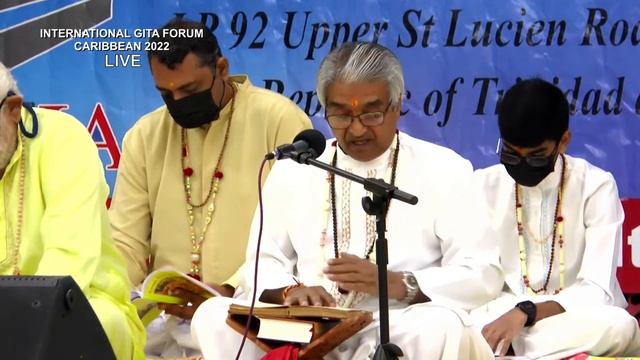 Iinternational Gita Forum Caribbean 2022 Night 1 - Recitation of Bhagavad Gita смотреть онлайн