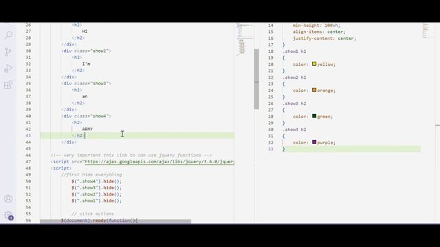 16062022 || show() and hide() jQuery смотреть онлайн