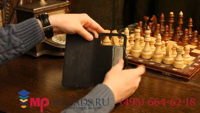 Чехол-книжка для Qumo QUEST 600 кожаный. цвет в ассортименте смотреть онлайн