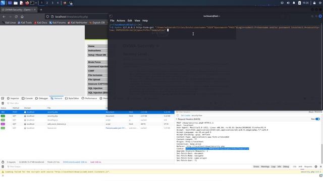 DVWA Task 1 - Brute force task using Hydra & Developer tools ***Bonus unlocked*** смотреть онлайн