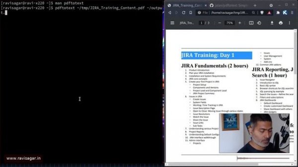 Convert PDF to Text using poppler