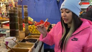 Дагестан !! Огромный базар ! Домашний сыр , Чуду , Курзе ! Копчёный курдюк ! Махачкала !.mp4