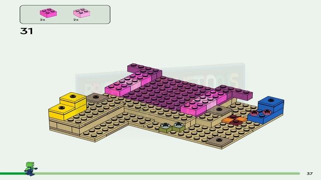 LEGO instructions - Minecraft - 21247 - The Axolotl House смотреть онлайн