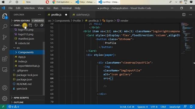 #13 Build ReactJS Project Firebase Chat Application | Profile part-1 смотреть онлайн