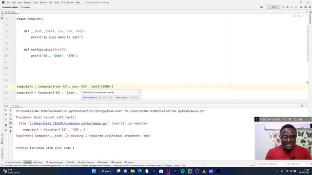 Découverte du Constructeur (init) en Python | Initialiser vos Objets POO смотреть онлайн
