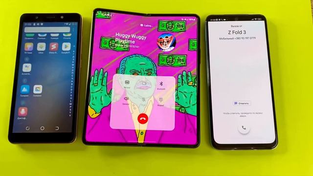 Tecno POP3 vs Samsung Z Fold 3 vs Xiaomi Redmi note 11 Incoming call & Outgoing call смотреть онлайн