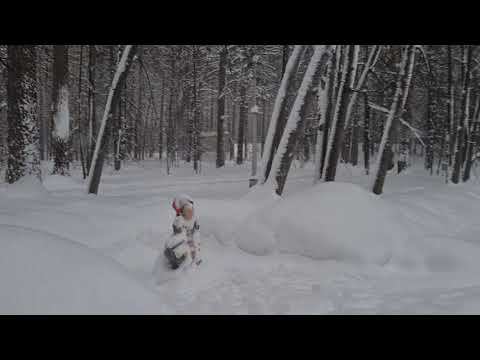 Сибирские просторы. Гуляем по Северску. А снег идет, а снег идет... смотреть онлайн