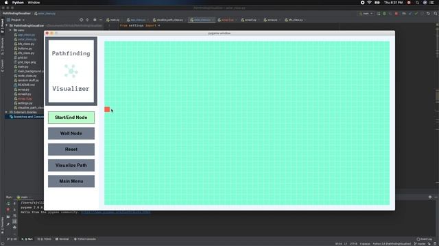 Python Pathfinding Visualizer (BFS, DFS, A*) - Update 3.0 - Seung Jae Yang смотреть онлайн