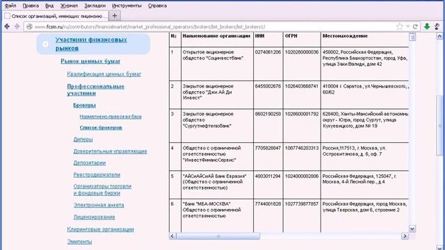 Урок 5. Проверяем лицензию брокера. смотреть онлайн