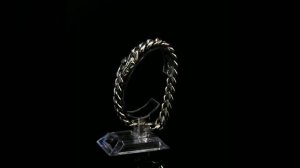 Мужской серебряный браслет-цепочка из нержавеющей стали