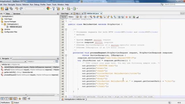 JAVA TUTORIAL - HELLOWORLD SERVLET смотреть онлайн
