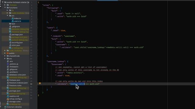 Enforce username validation DB rules - Svelte Firebase Starter - Part 21 смотреть онлайн