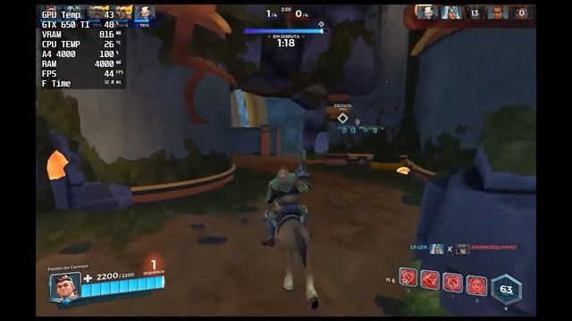 Teste AMD A4 4000 x Paladins gameplay GTX 650 Ti 8GDDR3 смотреть онлайн