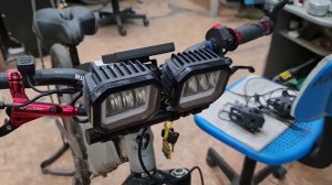 Конструктив для фар и установка их на электровелосипед