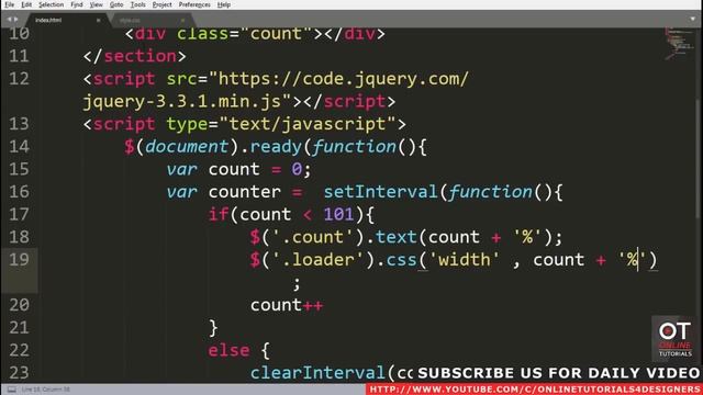 Fullscreen Number Counter Preloader | Html CSS and jQuery смотреть онлайн
