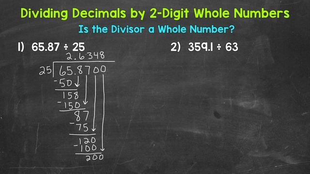 How to Divide Decimals by 2-Digit Whole Numbers | Dividing Decimals | Math with Mr. J смотреть онлайн