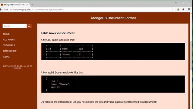 Introduction to MongoDB Document Format смотреть онлайн