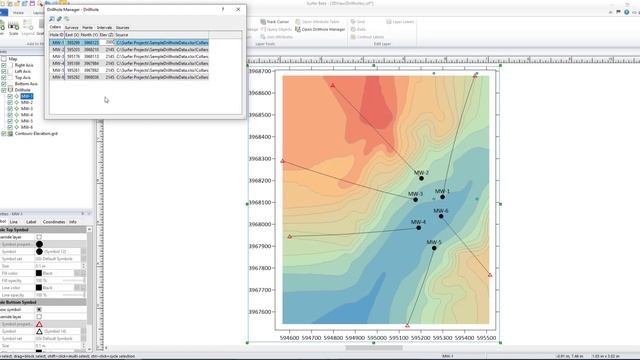 Surfer Drillhole Manager Tool Tips смотреть онлайн