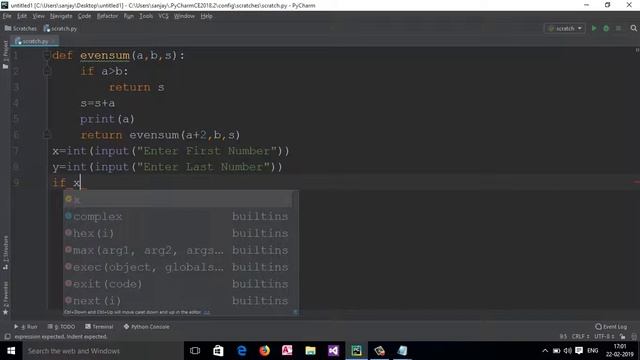 11: Python Program To Sum of Even Number between 1 to nth Using recursion (Hindi) смотреть онлайн