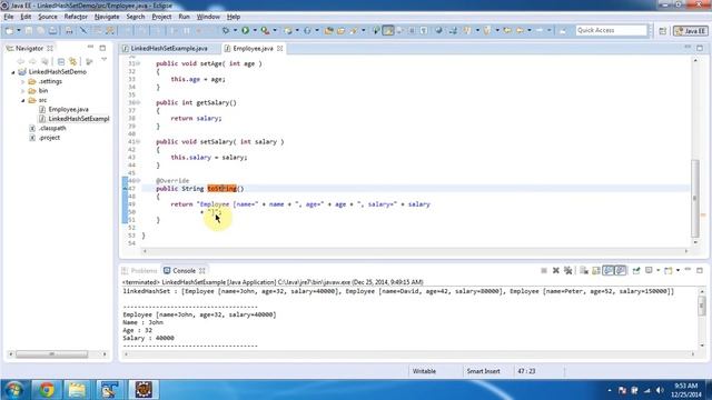 How to add User-defined Object in the LinkedHashSet? | Java Collection Framework смотреть онлайн