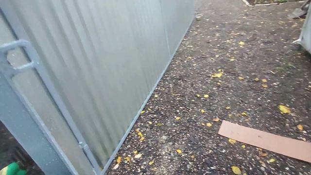 Двухскатный каркасный гараж металлический разборный пенал 4х7х2.50м с толщиной профлиста 0.8мм смотреть онлайн