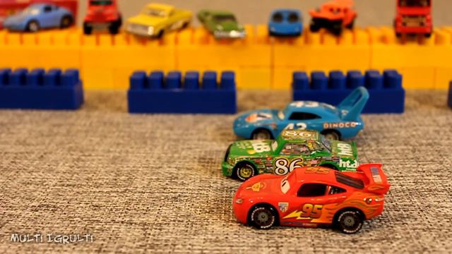 Cars Toys Lightning Mcqueen Racing Battle Cartoon for Kids смотреть онлайн