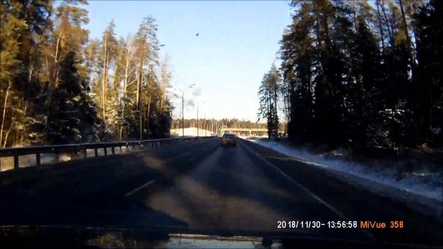 А-113 ЦКАД. 3ПК. Путепровод над Щелковским шоссе 30.11.2018г смотреть онлайн