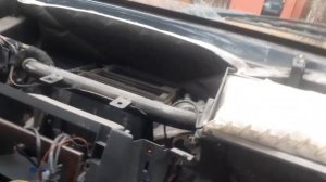 печка не дует тёплым, разбор панели торпеды на мерседес w163 ml mercedes ремонт печки сервопривод